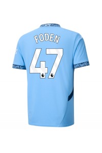 Manchester City Phil Foden #47 Voetbaltruitje Thuis tenue 2024-25 Korte Mouw